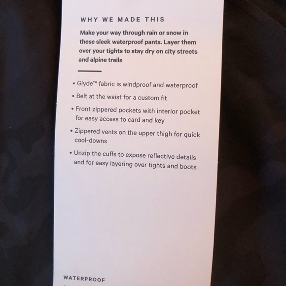 Lululemon Break a Trail Pants-Incognito Camo Sz 12 - Picture 8 of 12